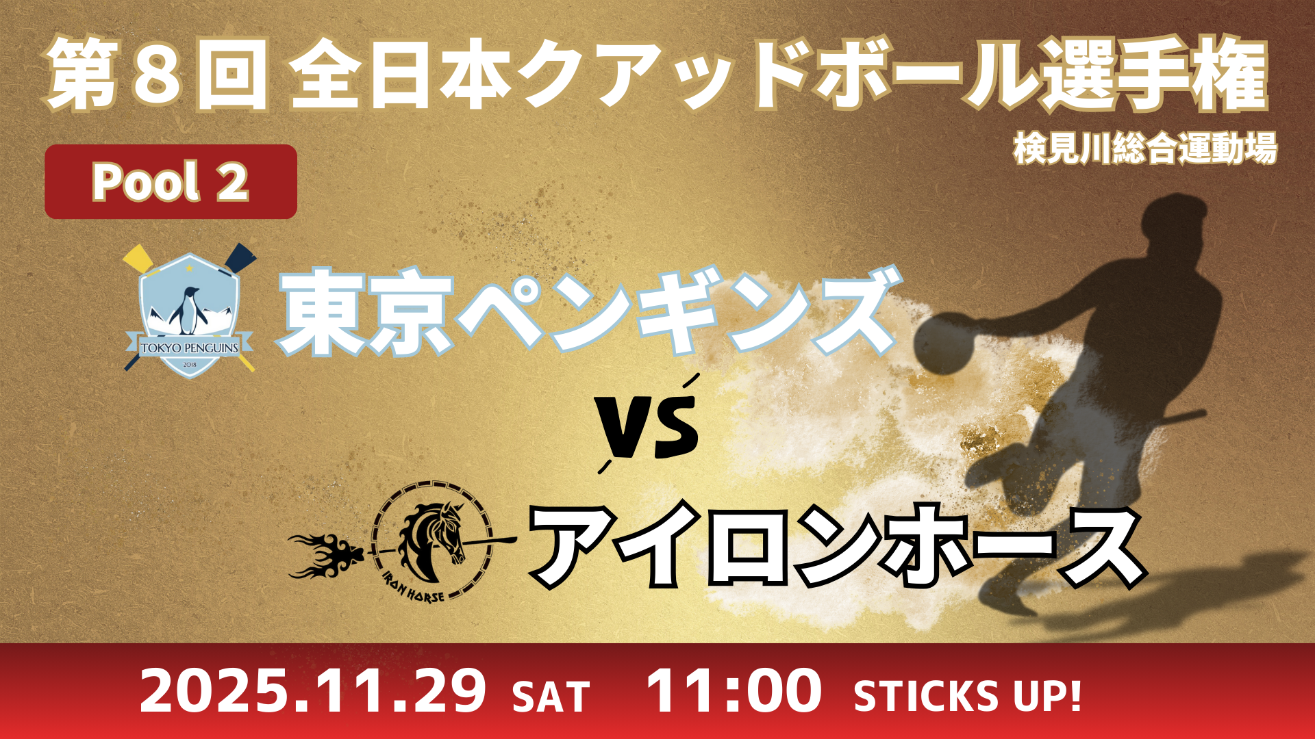 【Pool②】東京ペンギンズ vs アイロンホース